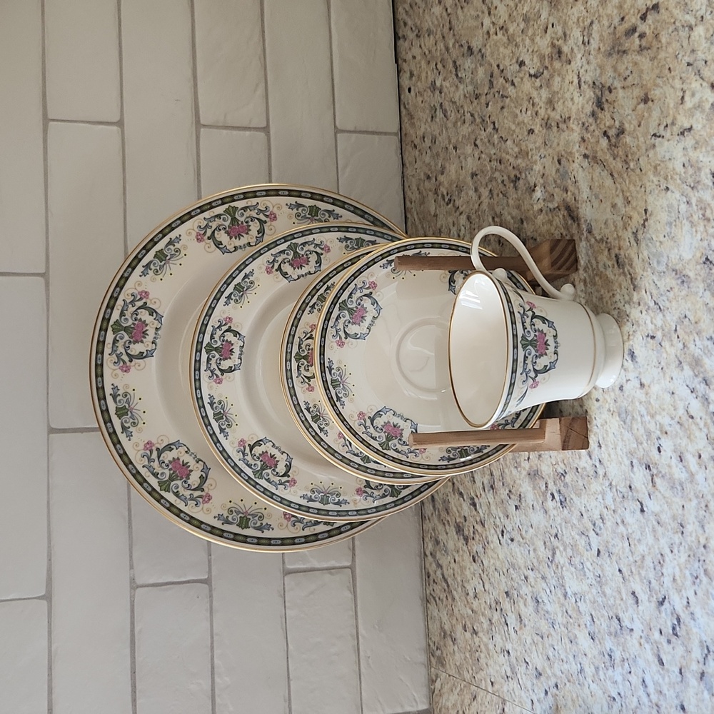 Vintage Pickard China Navarre 5 Piece Place Setting EUC